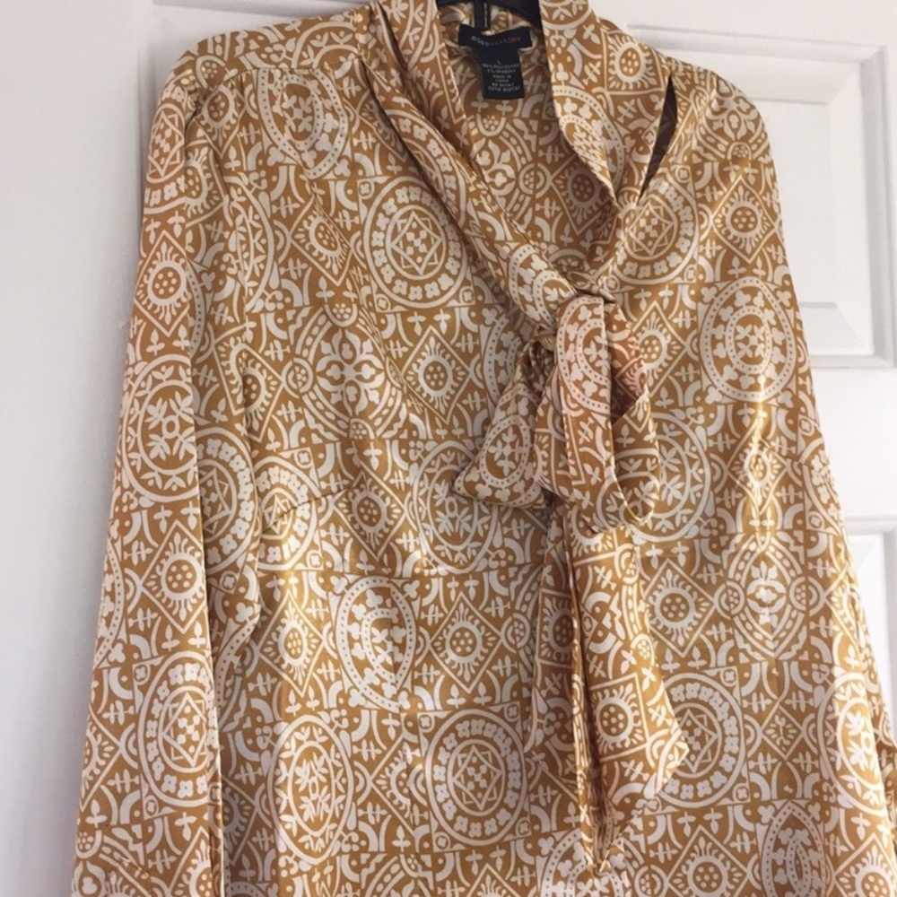 BCBG Tie Neck Top